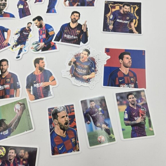 50 Piece Lionel Messi Soccer Star Stickers Football Rakuten 10 Qatar Pro - Picture 12 of 12